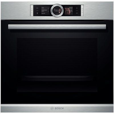 Духова шафа Bosch електрична, 71л, A+, дисплей, конвекція, нерж (HBG636BS1) 266957 фото