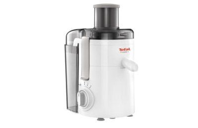 Соковижималка Tefal FRUTELIA+ відцентрована , 350Вт, чаша-0.95л, жмих-0.5л, пластик, біло-сірий (ZE370138) 321951 фото