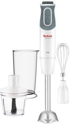 Блендер Tefal заглибний Optichef, 800Вт, 3в1, чаша-800мл, чопер 500мл, турборежим , білий (HB643138) 304600 фото