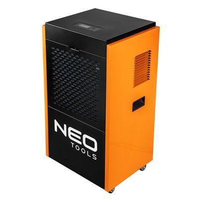 Осушувач повітря промисловий Neo Tools, 1000Вт, 310м кв., 500м куб./г, 90л/добу, безперервний злив, LCD дисплей, прогр.часу роботи, IP22 (90-162) 365494 фото