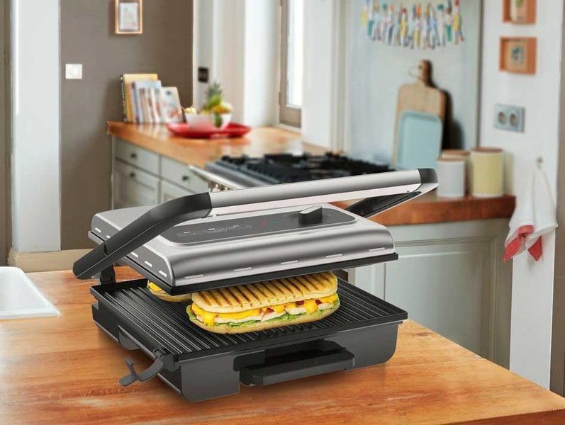 Гриль Tefal прижимний Grill Inicio, 2000Вт, темп. режимів-3, метал (GC242D38) 322350 фото