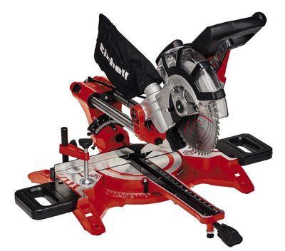 Пила торцювальна Einhell TC-SM 2131/2 Dual з протяжкою, 1800Вт, диск 210мм, довжина різу 310мм, лазер, 11кг. (4300390) 333493 фото