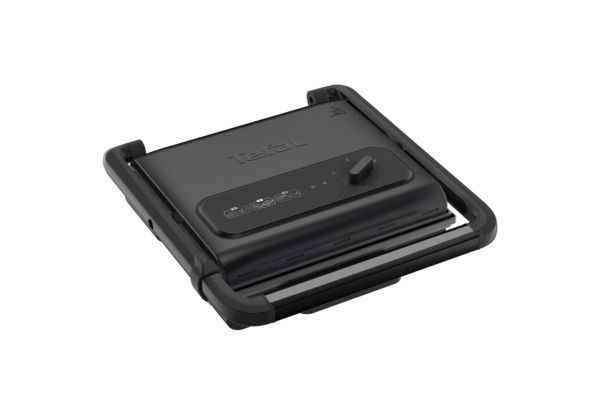 Гриль Tefal прижимний Grill Inicio, 2000Вт, темп. режимів-3, розкриття на 180градусів, метал, чорний (GC242832) 326212 фото