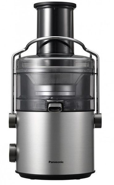 Соковижималка Panasonic відцентрована , 1000Вт, чаша-1.5л, жмих-2л, жолоб на ціле яблуко , пластик, метал, чорний (MJ-CB600STQ) 377804 фото