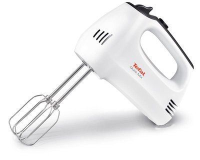 Міксер Tefal ручний QUICK MIX, 300Вт, насадки -4, турборежим, біло-сірий (HT310138) 311598 фото