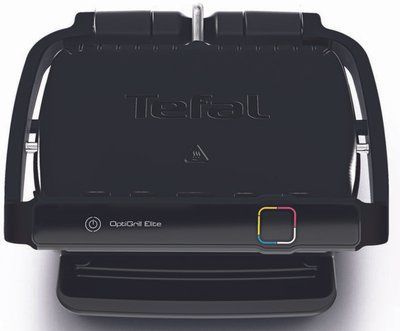 Гриль Tefal прижимний OptiGrill Elite, 2000Вт, темп. режимів-15, з`ємні пластини, метал, чорний (GC750830) 344186 фото