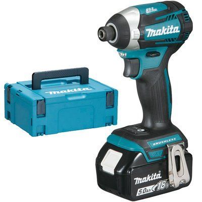Гвинтоверт ударний Makita DTD170RTJ, LXT 18В, АКБ 2х5Аг, 3600об/хв, 175Нм, кейс, 1.5кг (DTD170RTJ) 309030 фото