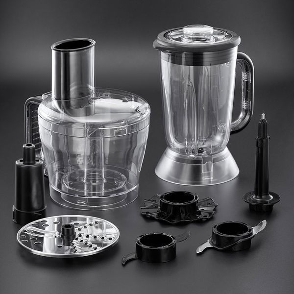 Кухонна машина Russell Hobbs Desire, 600Вт, чаша-пластик, корпус-пластик, насадок-9, червоний (24730-56) 307847 фото