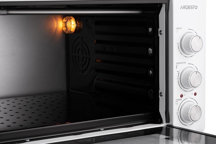 Піч електрична ARDESTO, 40л, 1300Вт, механіч., біла (MEO-S40GW) 368233 фото