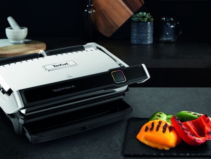 Гриль Tefal прижимний OptiGrill Elite XL, 2200Вт, темп. режимів-16, з`ємні пластини, метал (GC760D30) 344668 фото