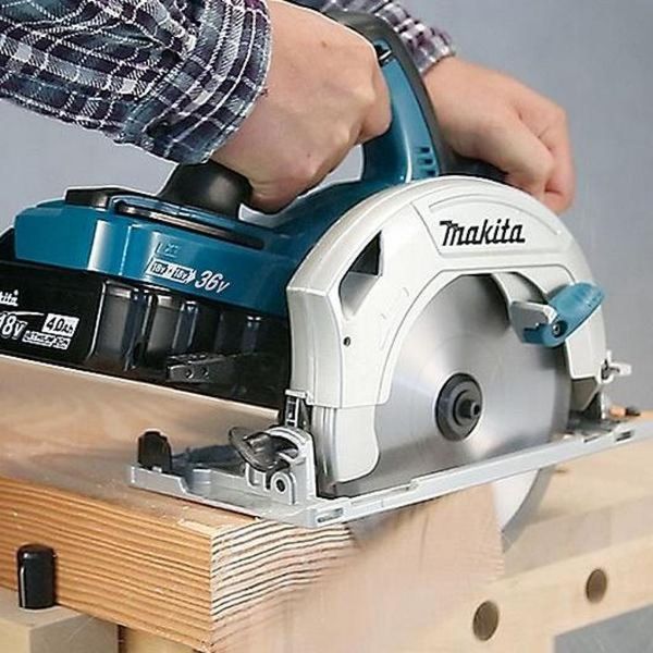 Пила дискова Makita DHS710Z акумуляторна, 18В+18В, 4800 об/мин, 190мм, 4.1 кг, SOLO (DHS710Z) 360236 фото