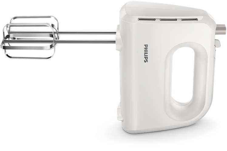 Міксер Philips ручний Daily Collection, 300Вт, насадки -2, турборежим, білий (HR3705/00) 312216 фото