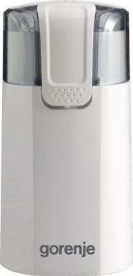 Кавомолка Gorenje роторна, 150Вт, об'єм зерен-60г, 3 ступ.помолу, пластик, метал, білий (SMK150WI) 378432 фото