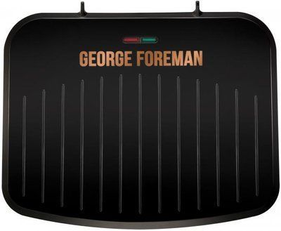 Гриль George Foreman притискний Fit Grill Copper Medium, 1630Вт, темп. режимів-1, пластик, чорний (25811-56) 360509 фото