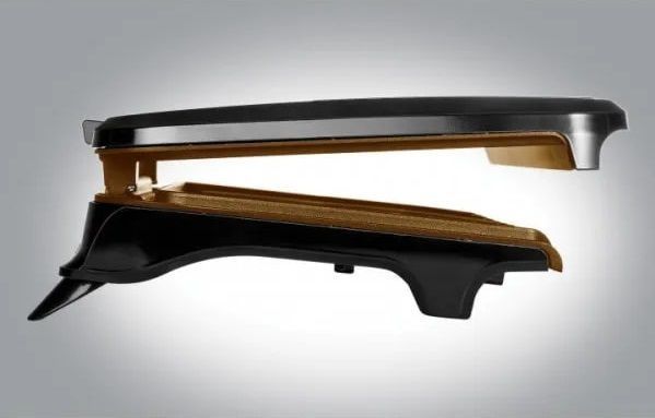 Гриль George Foreman притискний Fit Grill Copper Medium, 1630Вт, темп. режимів-1, пластик, чорний (25811-56) 360509 фото