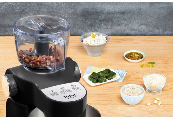 Кухонна машина Tefal Wizzo Upgrade, 1000Вт, чаша-пластик, корпус-пластик, насадок-6, чорний (QB319838) 320655 фото