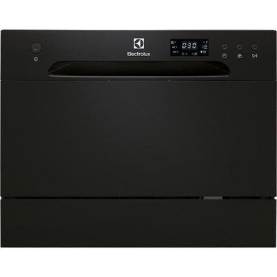 Посудомийна машина Electrolux настільна, 6компл., A+, 55см, дисплей, чорний (ESF2400OK) 278989 фото