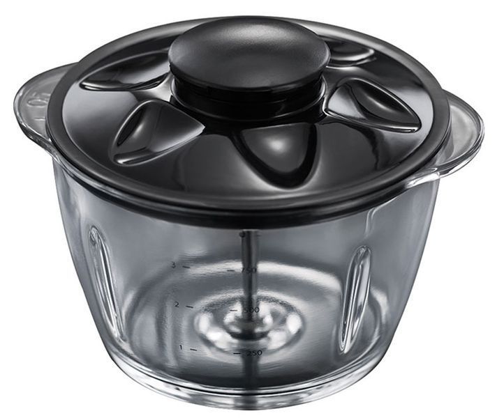 Подрібнювач Russell Hobbs Matte Black, 200Вт, чаша-500мл, скло, корпус-пластик, чорний (24662-56) 343940 фото