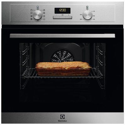 Духова шафа Electrolux електрична, 65л, A, дисплей, конвекція, нерж (EOF3H00BX) 373694 фото