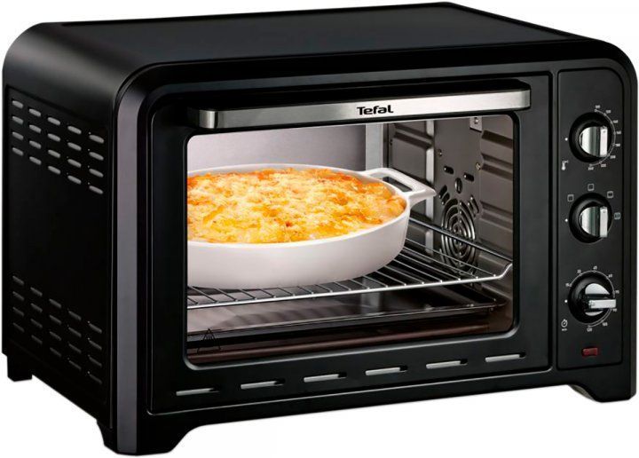 Піч електрична Tefal Optimo, 39л, 2000Вт, механіч., гриль, конвенція, підсвітка всередині, чорна (OF484811) 316381 фото
