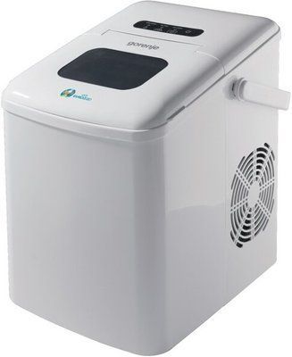 Льодогенератор побутовий Gorenje, 12кг/добу, 1.8л, дисплей, білий (IMD1200W) 361866 фото