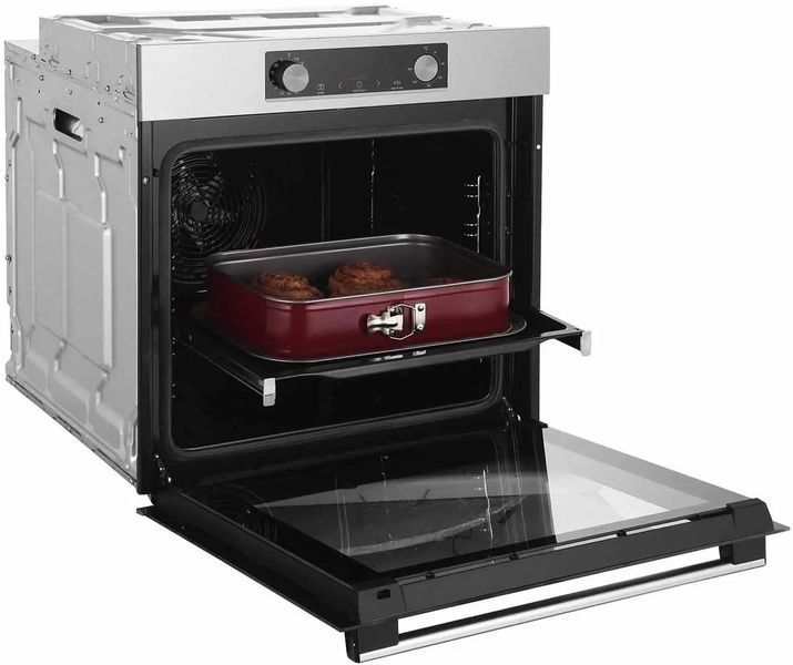 Духова шафа Gorenje електрична, 77л, A+, пара, дисплей, піроліз, нерж (BPS6737E03X) 361882 фото