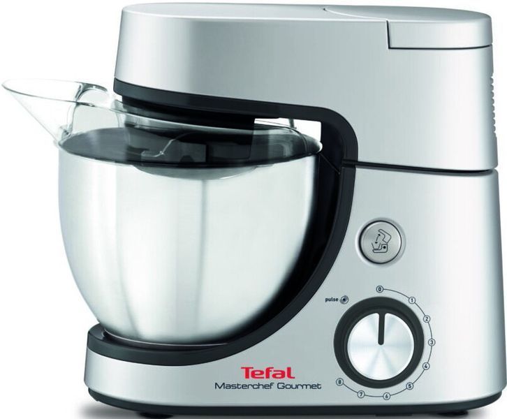 Кухонна машина Tefal MASTERCHEF GOURMET, 1100Вт, чаша-метал, корпус-пластик, насадок-6, сірий (QB516D38) 353302 фото