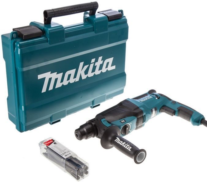Перфоратор Makita HR2630T, SDS+,змінний патрон, 800Вт, 2.4 Дж, 3.0 кг (HR2630T) 302327 фото