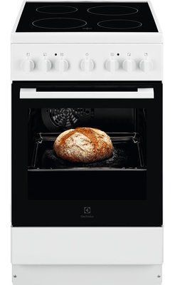 Плита Electrolux електрична склокерамічна, 54л, 60x60см, конвекція, білий (LKR520000W) 379093 фото