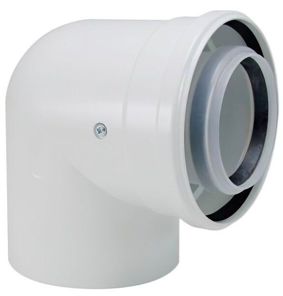 Bosch Відведення коаксіальне AZB 910 на 90&deg; для конденсаційних котлів (7719002780) 374450 фото