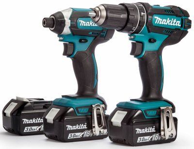 Набір акумуляторного інструменту Makita DLX2131JX1 (DHP482Z, DTD152Z, DC18RC, акум BL1830х3 шт-3.0 Аг., кейс Makpac), LXT (DLX2131JX1) 376213 фото