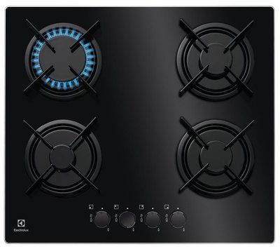 Варильна поверхня Electrolux газова на склі, 60см, чорний (EGT6242NVK) 375149 фото