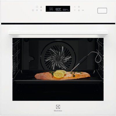 Духова шафа Electrolux електрична, 70л, А+, пара, дисплей, конвекція, ф-ція пароварки, білий (EOB7S31V) 374581 фото
