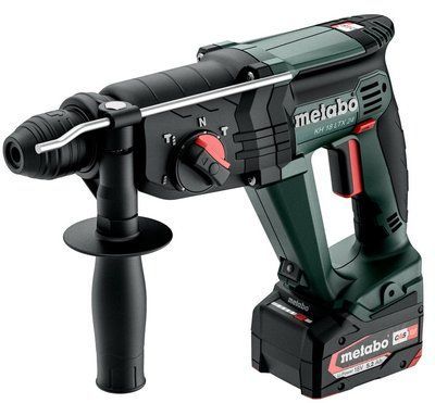 Перфоратор Metabo KH 18 LTX 24 акумуляторний, Li-Power, 18В 2*5.2Аг, SDS-plus, 2.1Дж, 3 режими, 0-1400об/хв, metaBOX 165 L, 2.6кг (601712650) 376328 фото