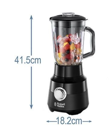 Блендер Russell Hobbs стаціонарний Matte Black , 650Вт, чаша-1500мл, чорний (24722-56) 343996 фото