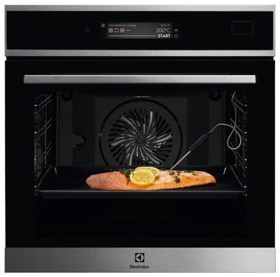 Духова шафа Electrolux електрична, 70л, А++, пара, дисплей, конвекція, ф-ція пароварки, телескопічні напрямні, чорний+нерж (EOB9S31WX) 379122 фото