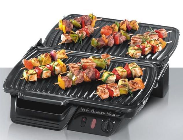 Гриль Tefal прижимний Ultracompact&nbsp;, 2000Вт, темп. режимів-3, з`ємні пластини, розкриття на 180градусів, метал (GC305012) 287020 фото