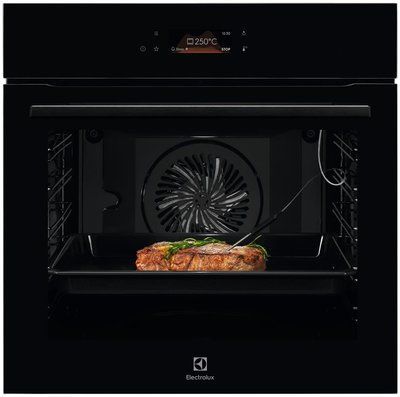 Духова шафа Electrolux електрична, 71л, A++, пара, дисплей, конвекція, піроліз, телескопічні напрямні, чорний (KOEBP39Z) 374183 фото